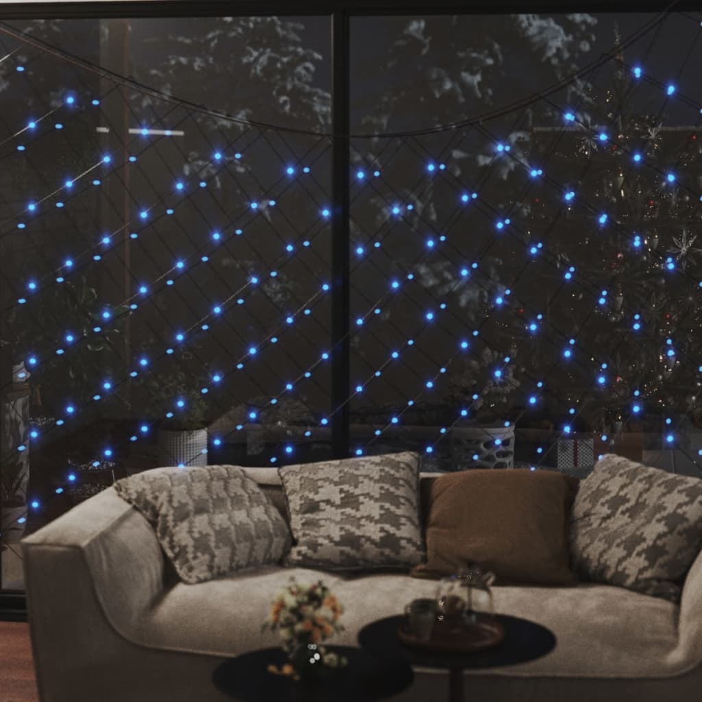 Christmas Net Light Blue 9.8'x6.6' 204 LED Indoor Outdoor