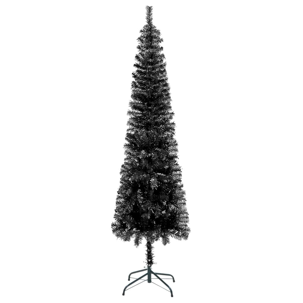 Slim Christmas Tree Black 6 ft