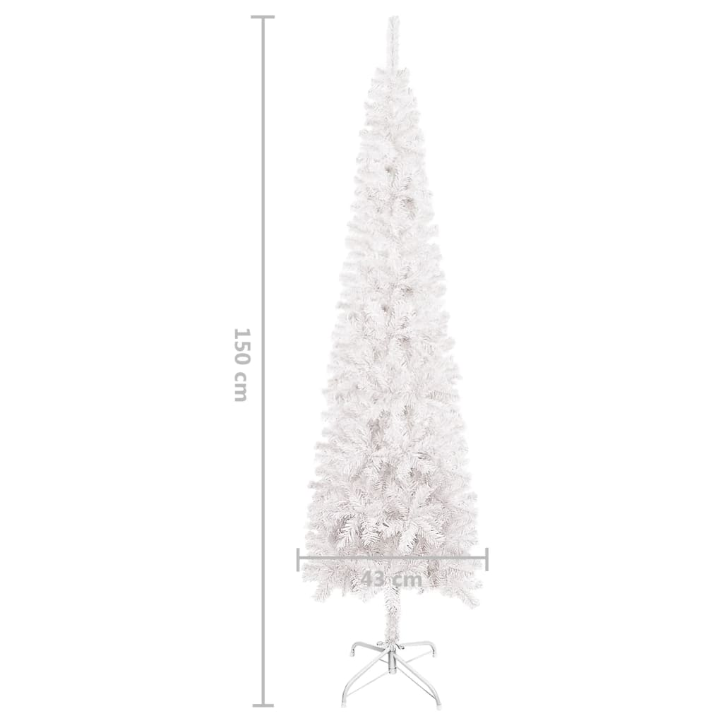 Slim Christmas Tree White 5 ft