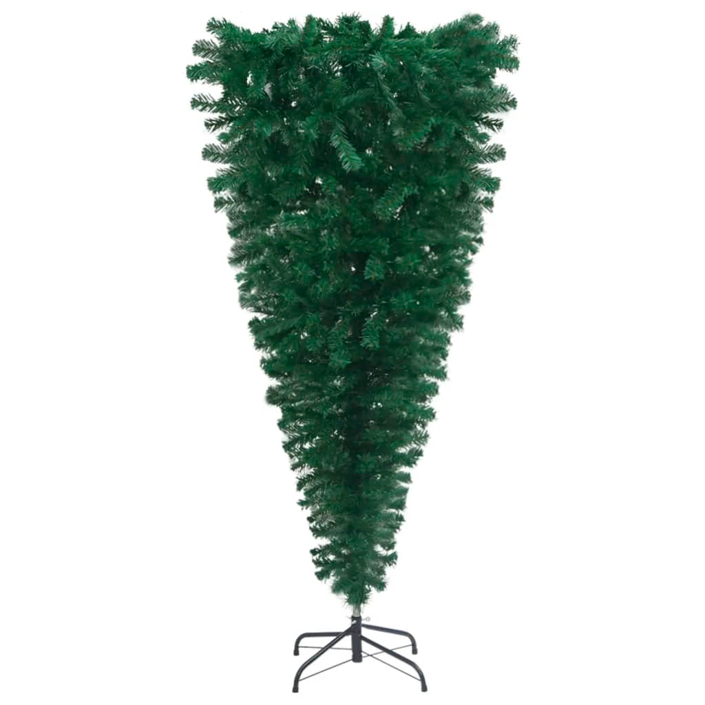 Upside-down Artificial Christmas Tree with Stand Green 5 ft