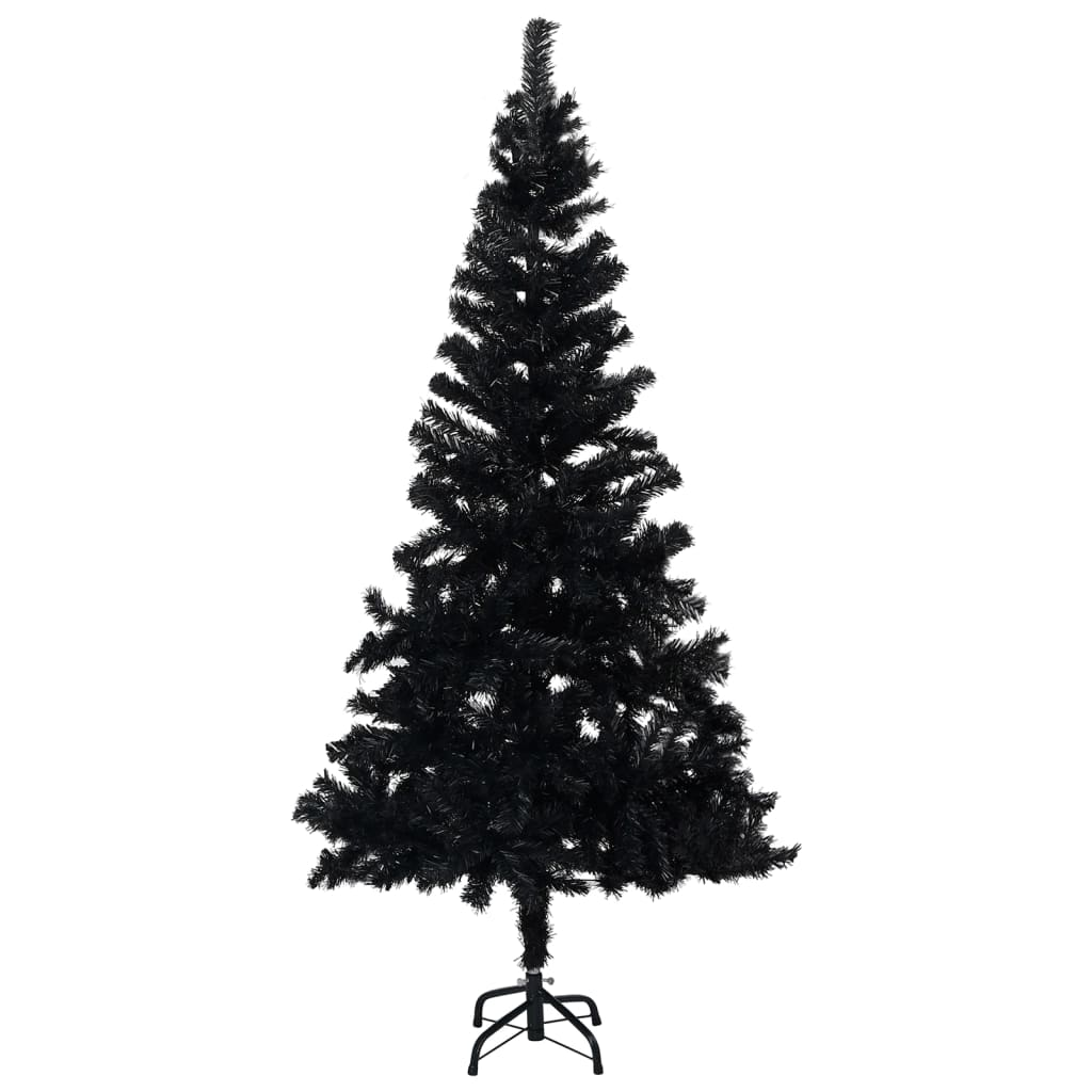 Artificial Christmas Tree with Stand Black 4 ft PVC