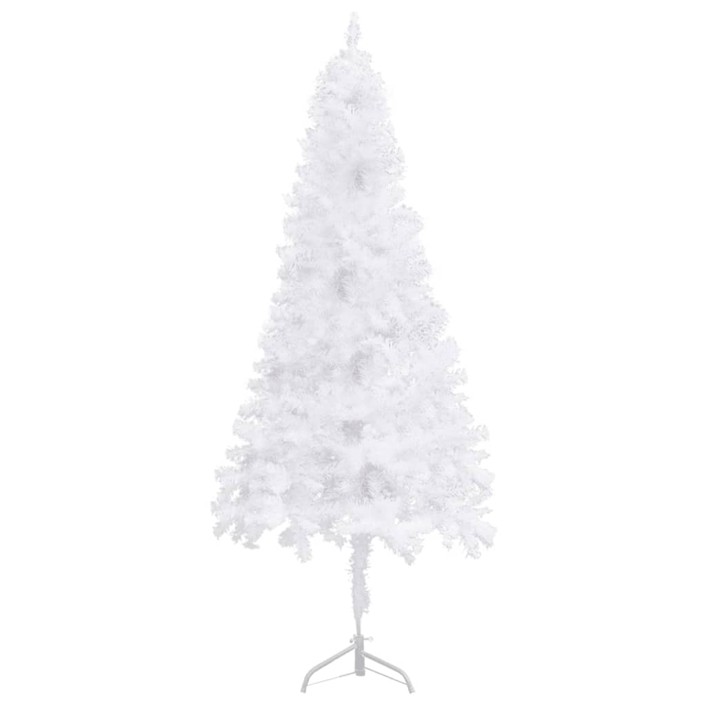 vidaXL Corner Artificial Christmas Tree White 4 ft PVC