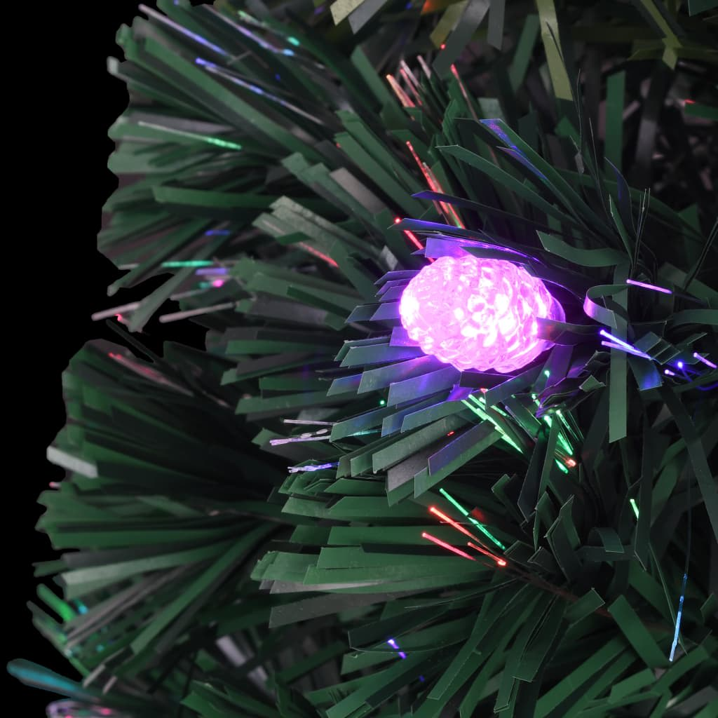 Artificial Pre-lit Christmas Tree with Stand 8 ft Fiber Optic