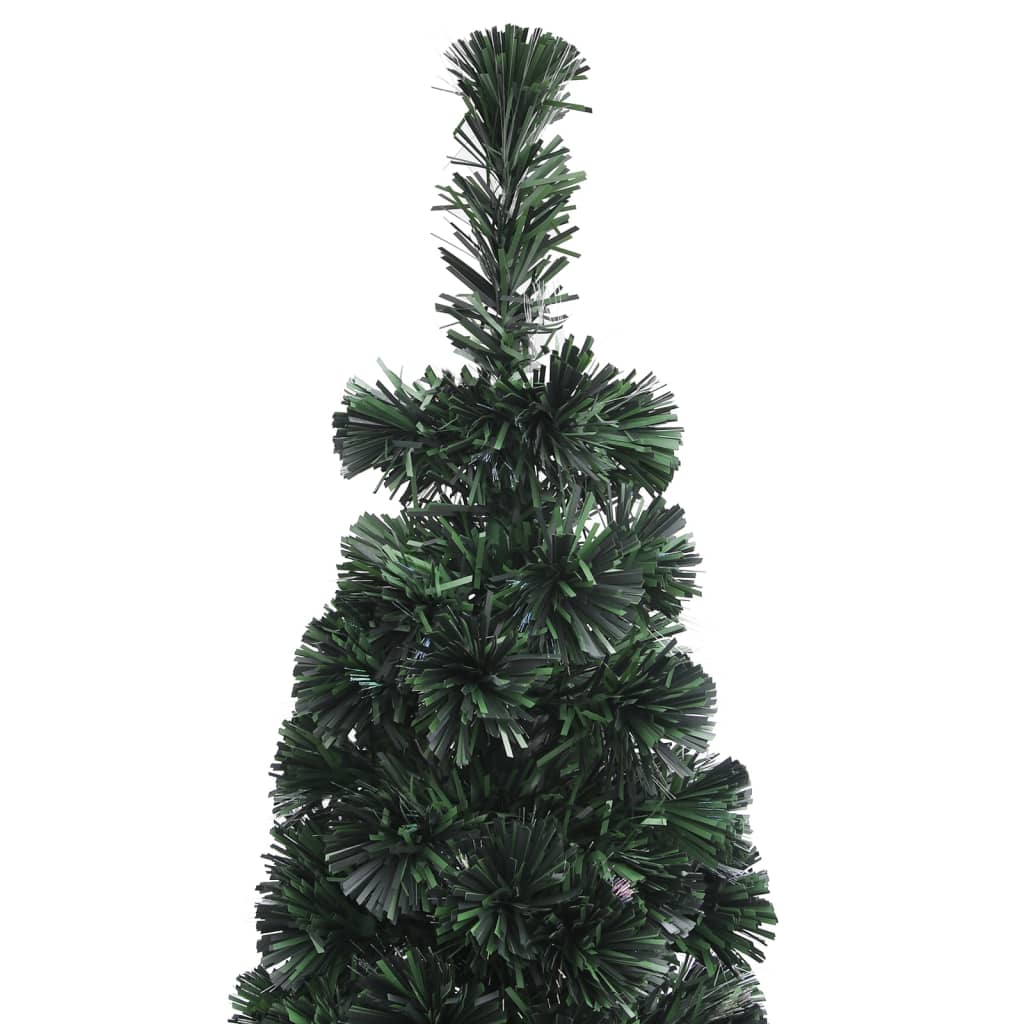 Artificial Slim Christmas Tree with Stand 5 ft Fiber Optic