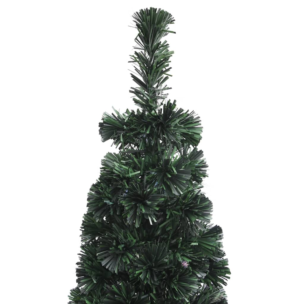 Artificial Slim Christmas Tree with Stand 4 ft Fiber Optic