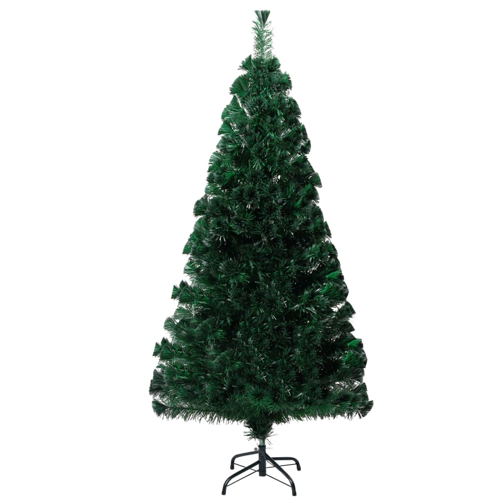 Artificial Christmas Tree with Stand Green 5 ft Fiber Optic