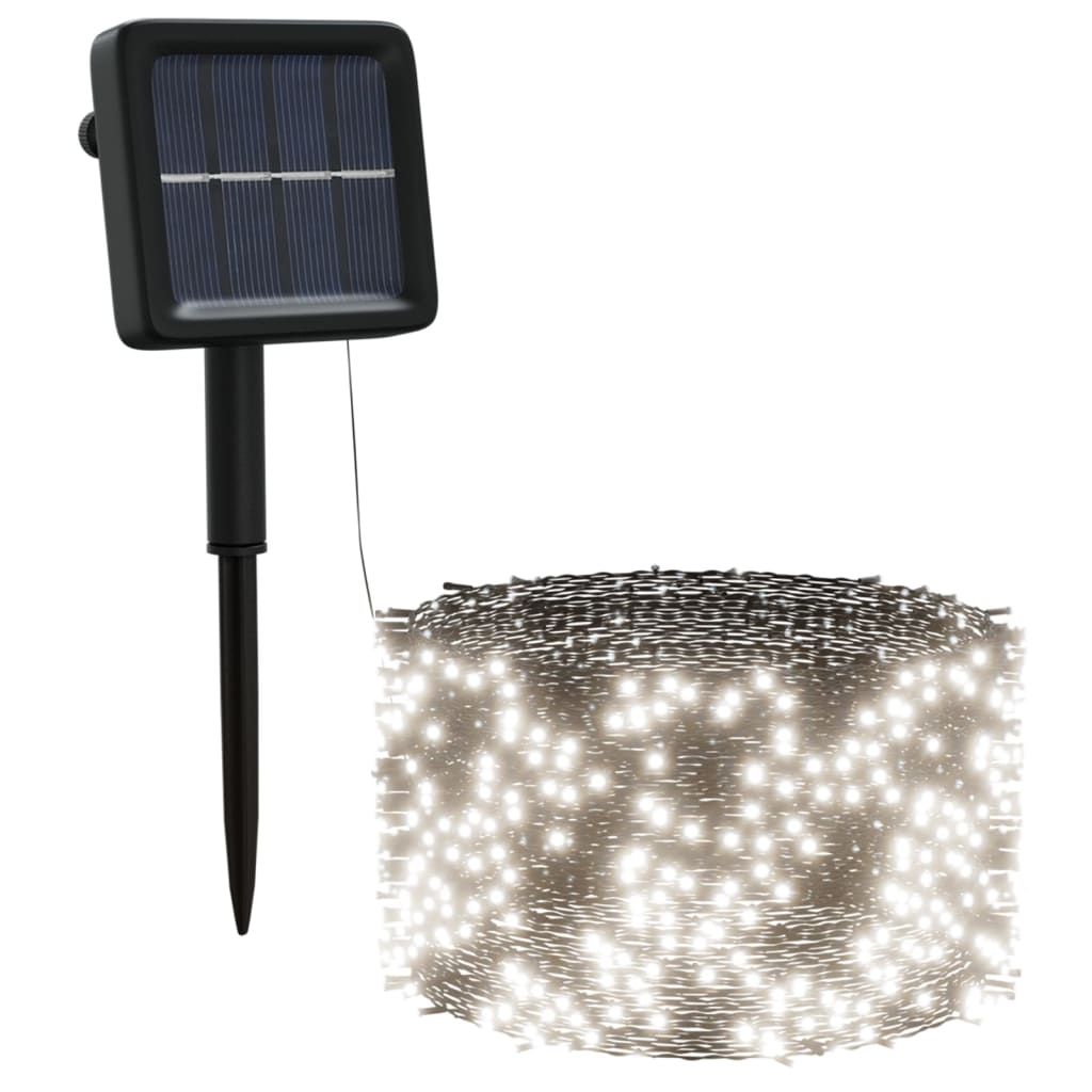 Solar Fairy Lights 5 pcs 5x200 LED Cold White Indoor Outdoor