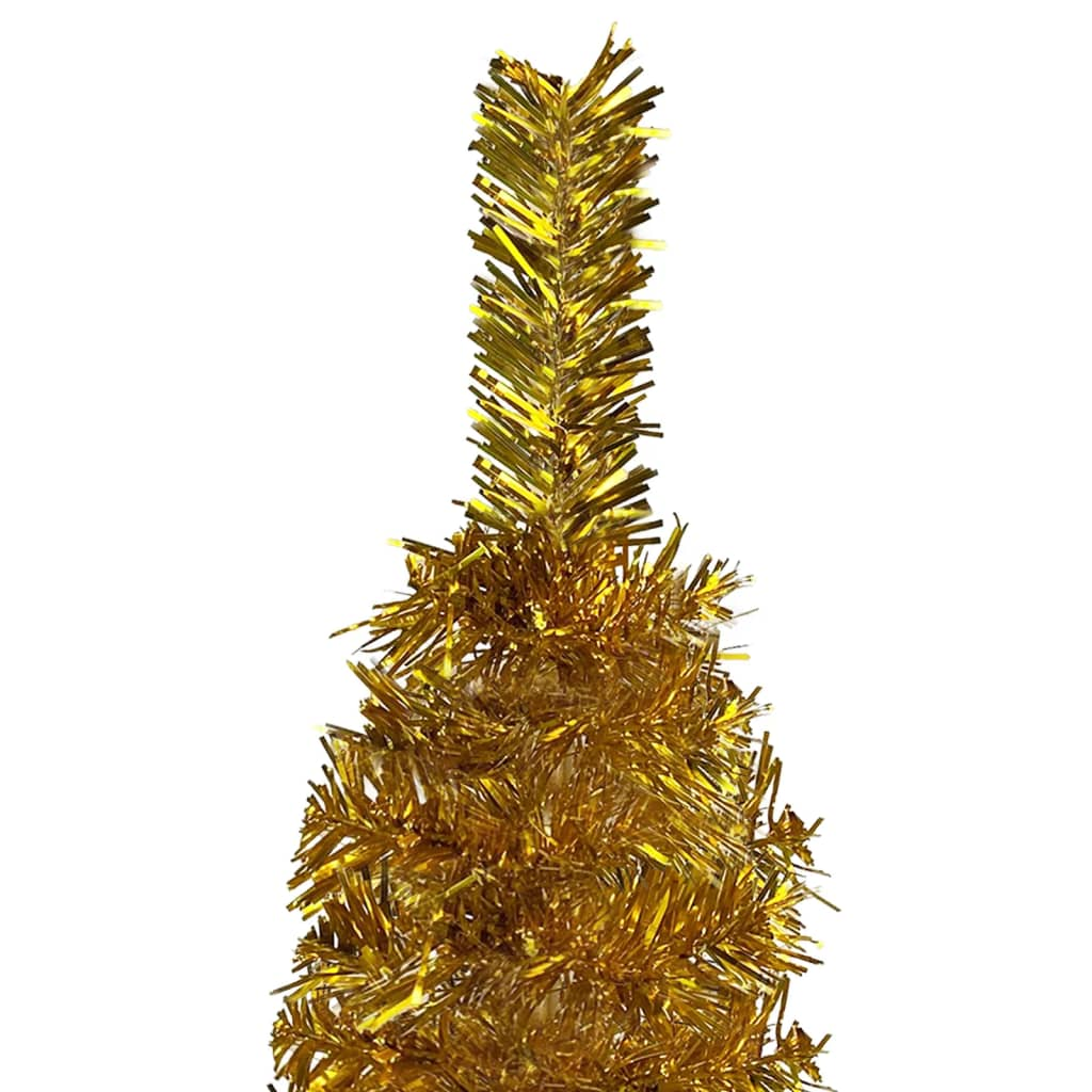 Slim Christmas Tree Gold 5 ft