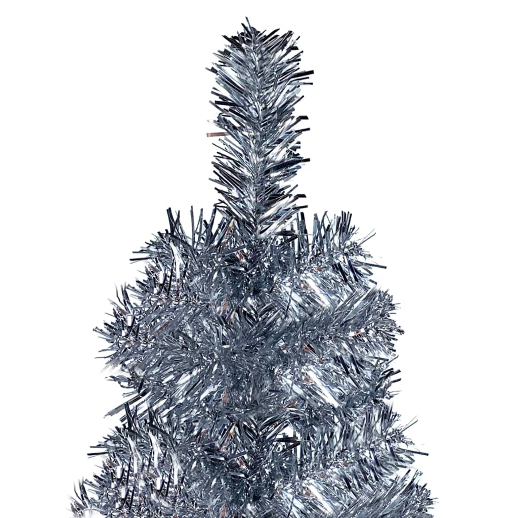 Slim Christmas Tree Silver 6 ft