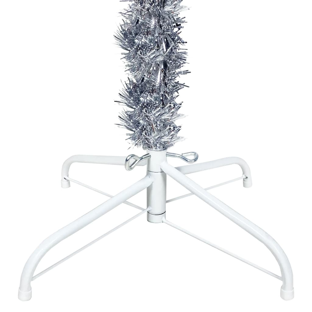 Slim Christmas Tree Silver 6 ft