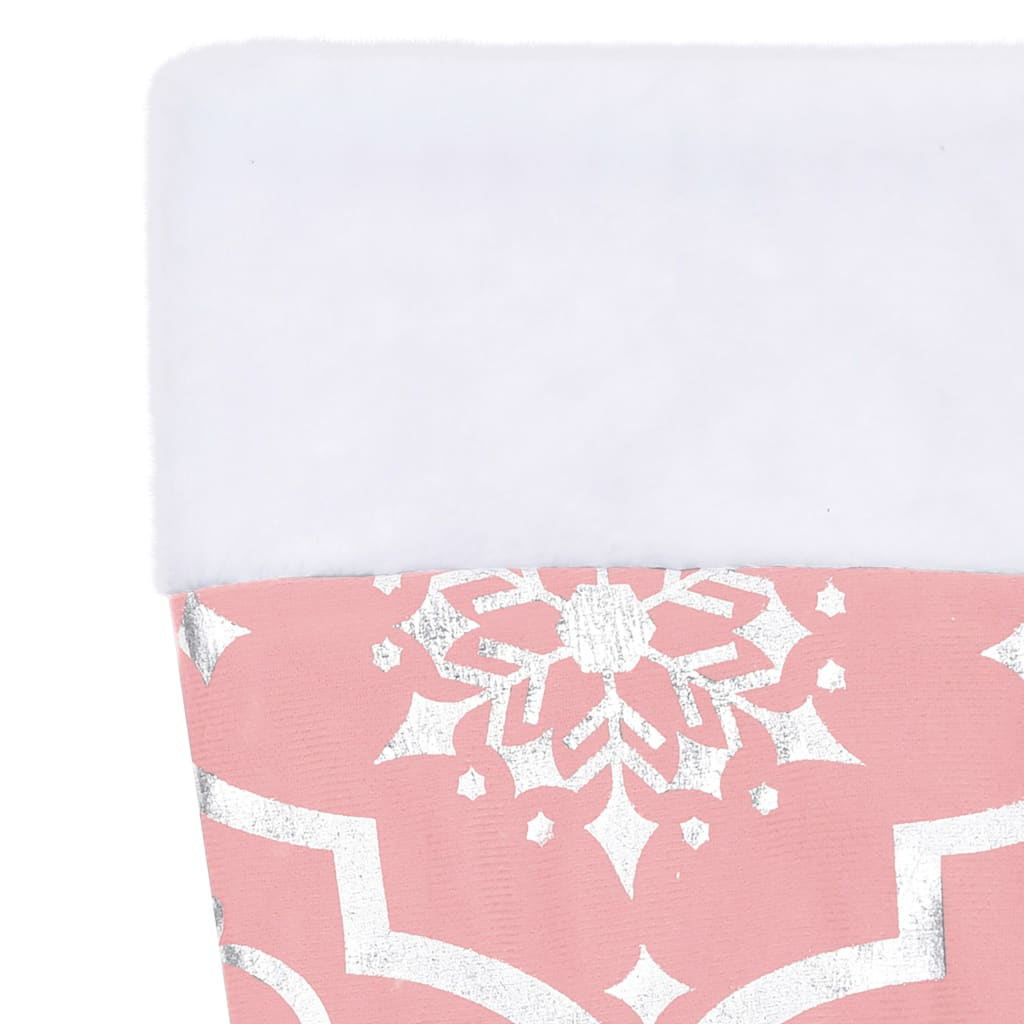 Luxury Christmas Tree Skirt with Sock Pink 5 ft Fabric