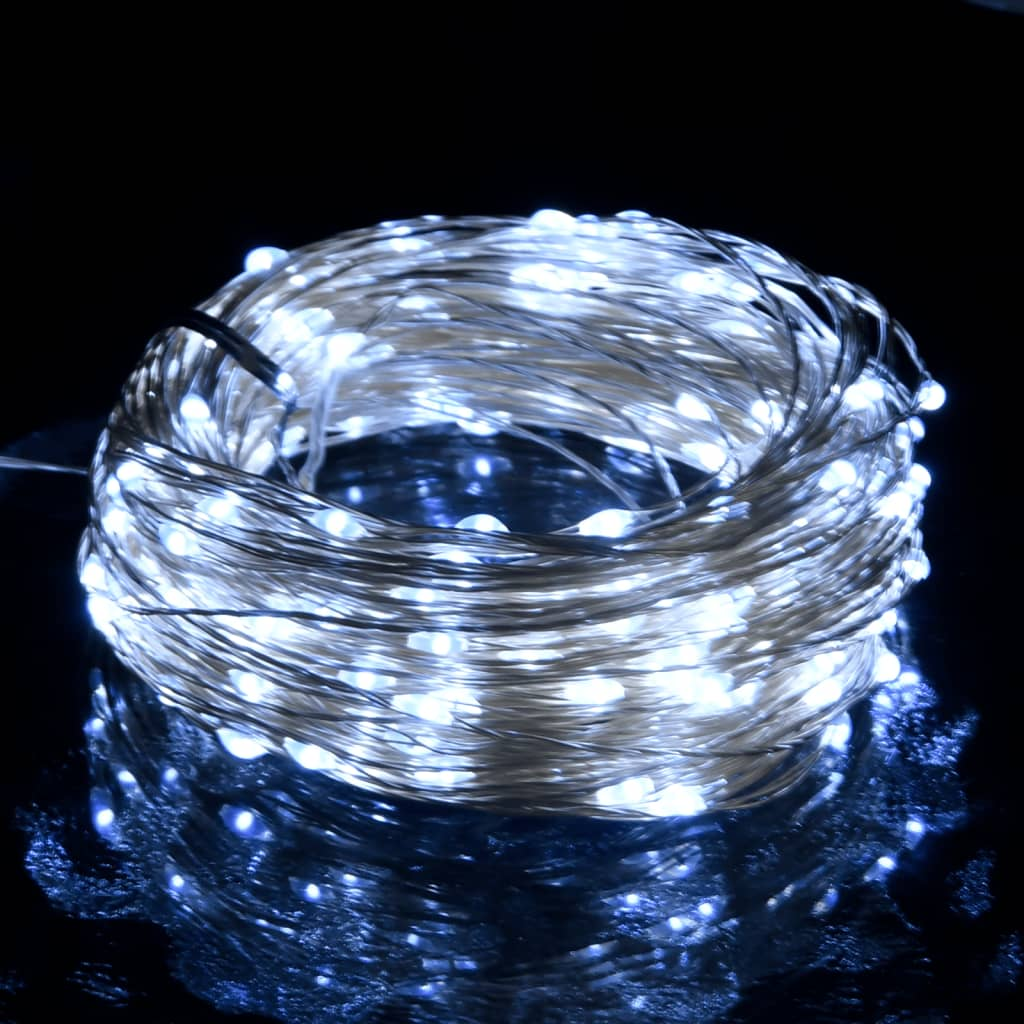 LED String with 300 LEDs Cold White 98.4'