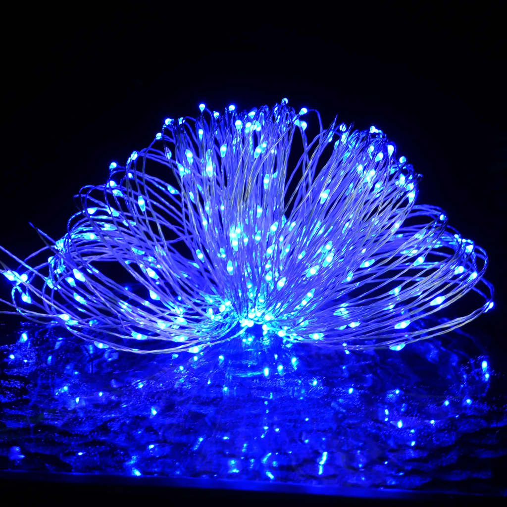 LED String with 300 LEDs Blue 98.4'