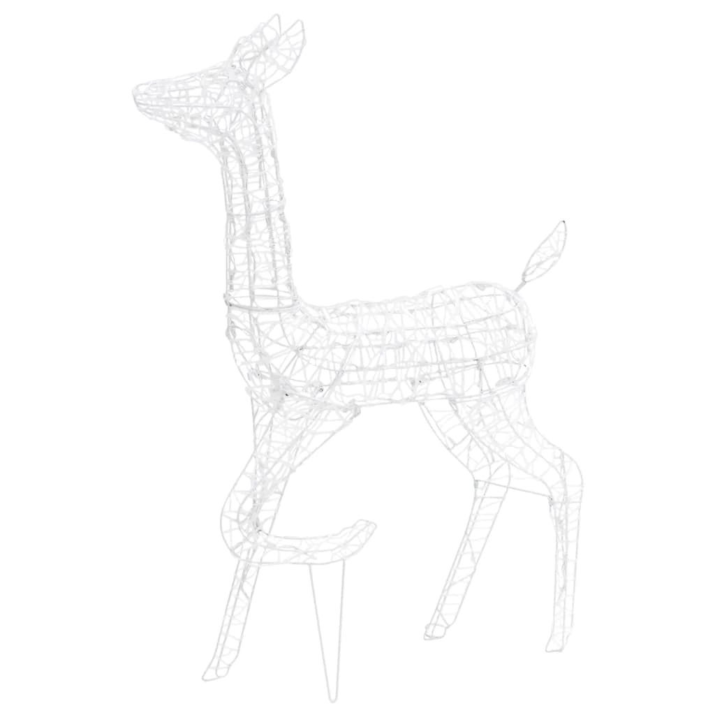 Acrylic Reindeer Family Christmas Decoration 300 LED Cold White