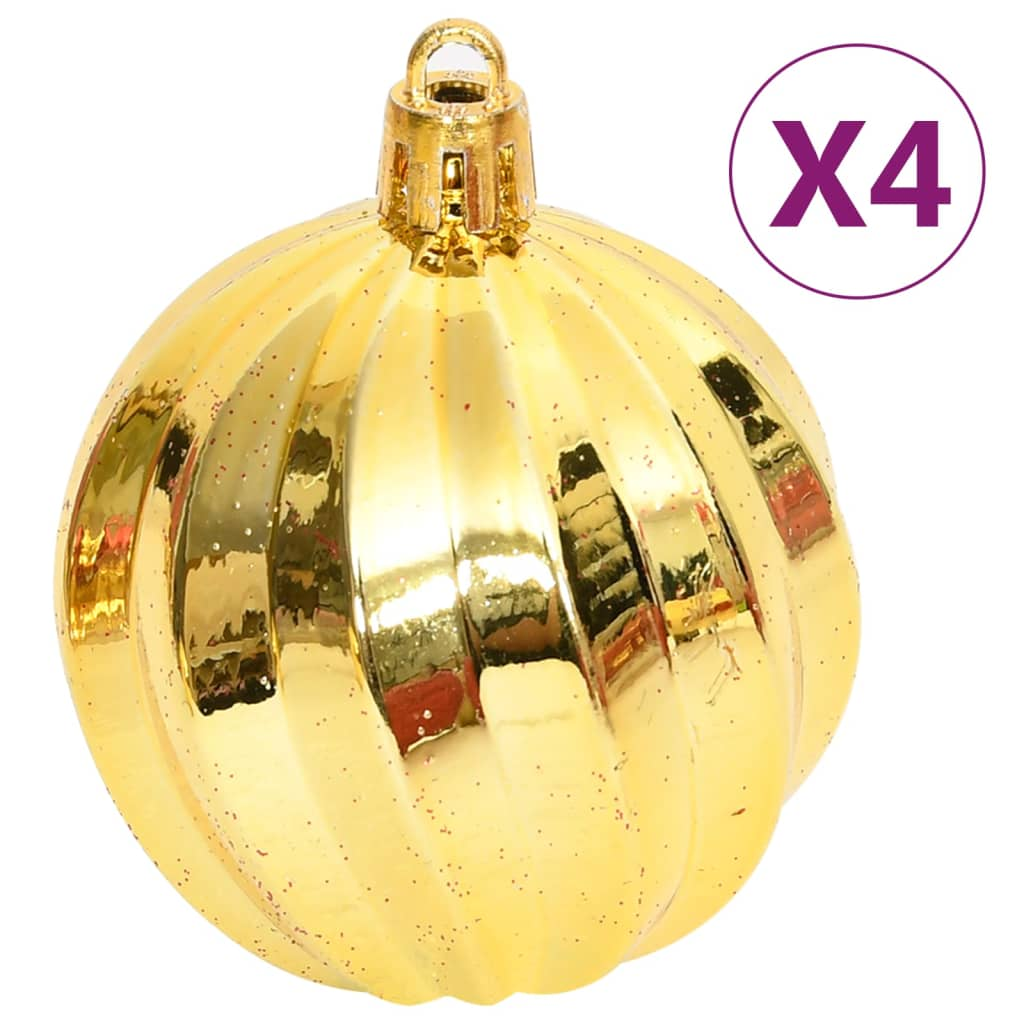 108 Piece Christmas Bauble Set Gold and Red