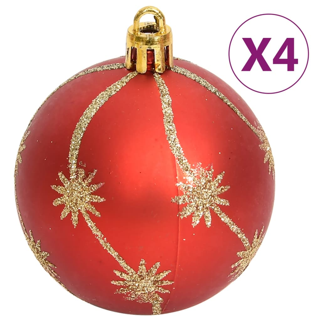 108 Piece Christmas Bauble Set Gold and Red