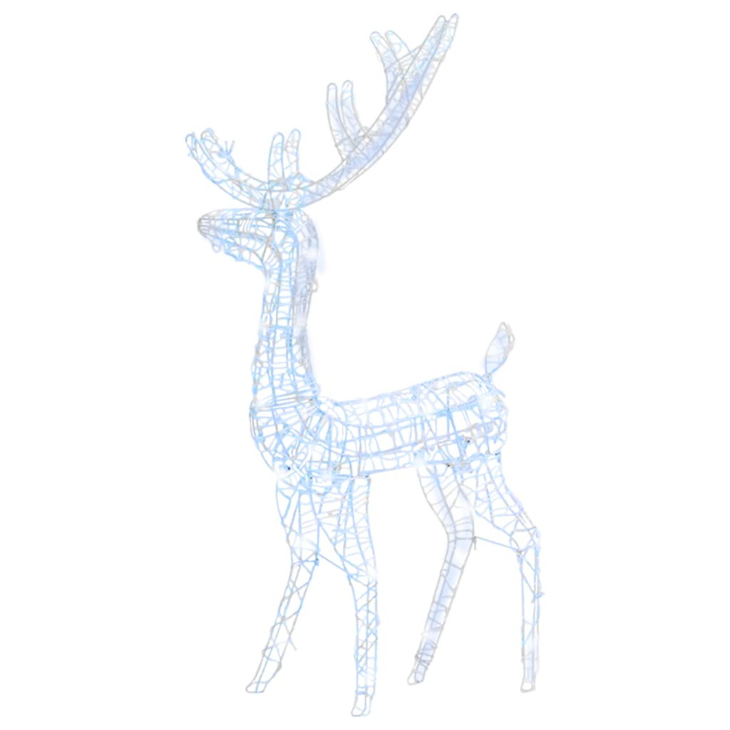 Acrylic Reindeer Christmas Decoration 140 LEDs 4 ft Cold White