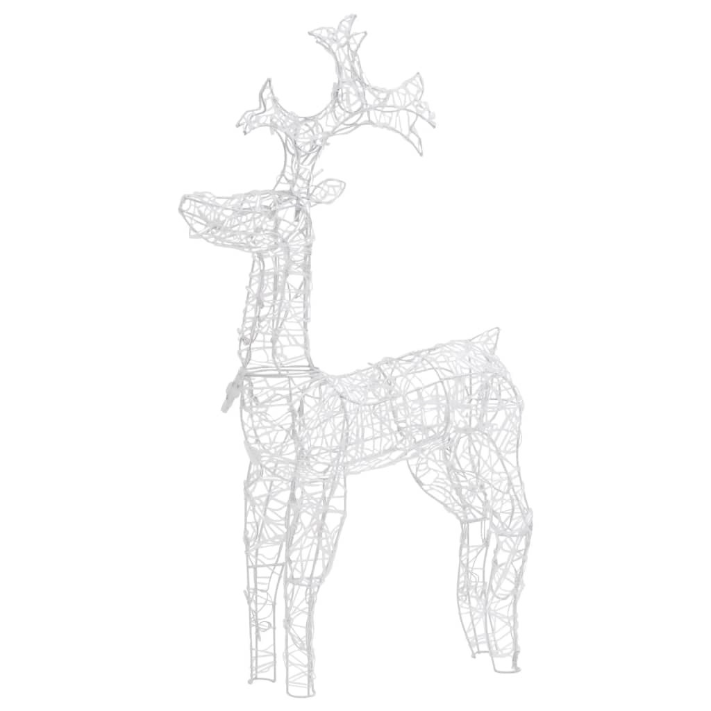 Reindeer Christmas Decoration 90 LEDs 2x1x3 ft Acrylic