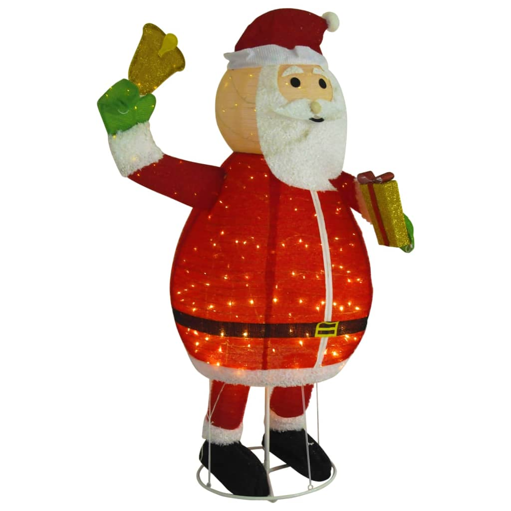 Decorative Christmas Santa Claus Figure LED Luxury Fabric 6 ft