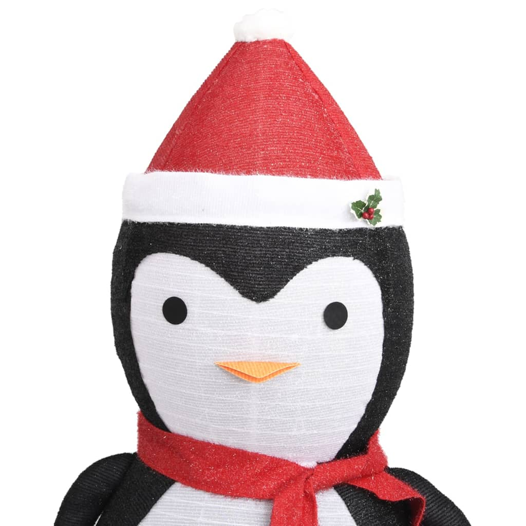 Decorative Christmas Snow Penguin Figure LED Luxury Fabric 6 ft