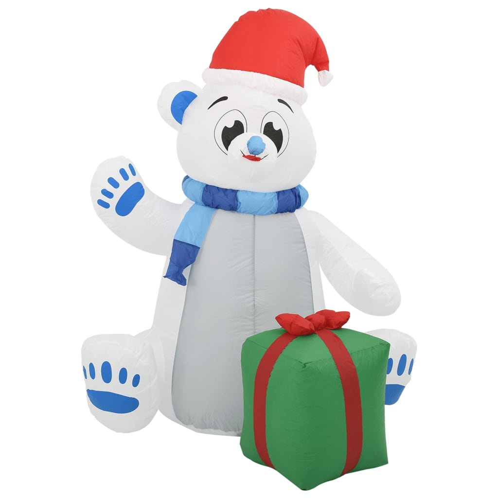 Christmas Inflatable Polar Bear LED Indoor and Outdoor 8 ft