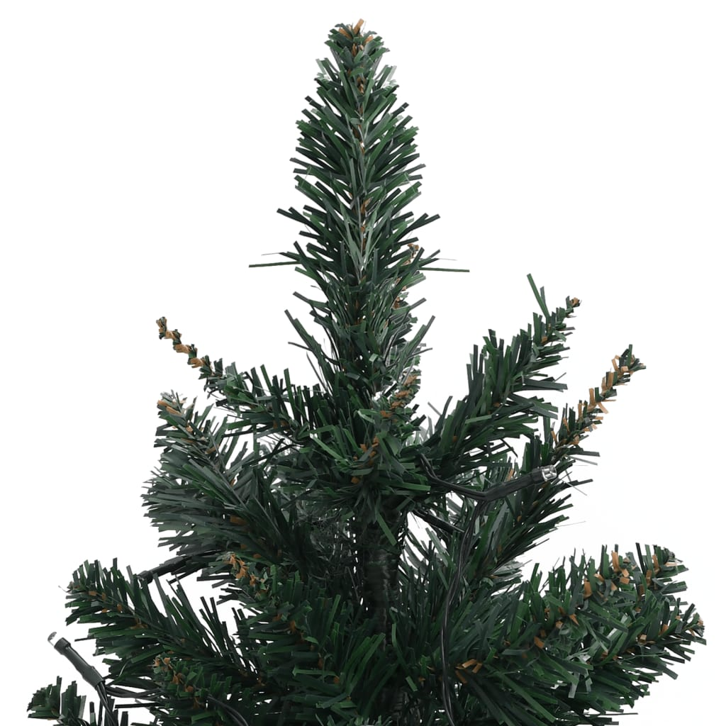 Artificial Pre-lit Christmas Tree with Stands Green 3 ft PVC