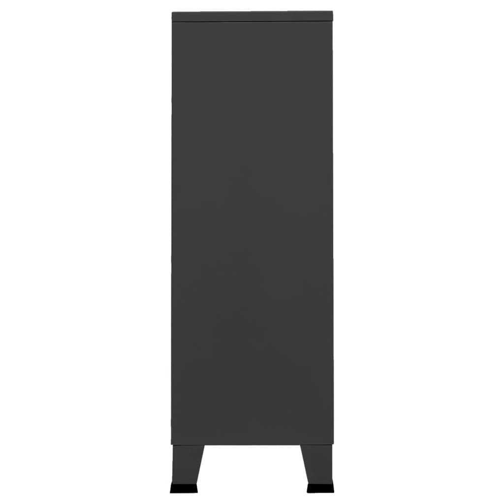 Industrial Wardrobe Anthracite 26.4"x13.8"x42.1" Steel