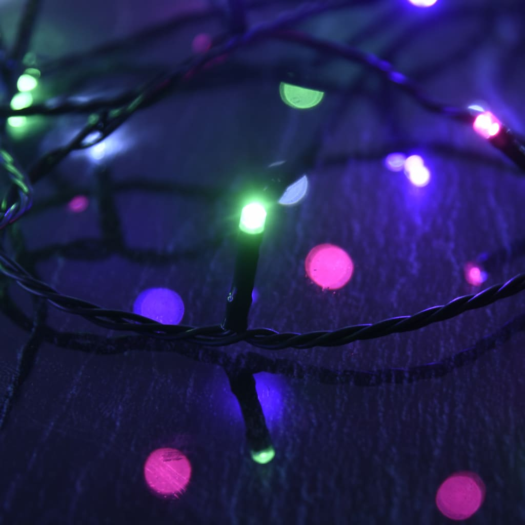 vidaXL LED String with 300 LEDs Pastel Multicolor 98.4' PVC