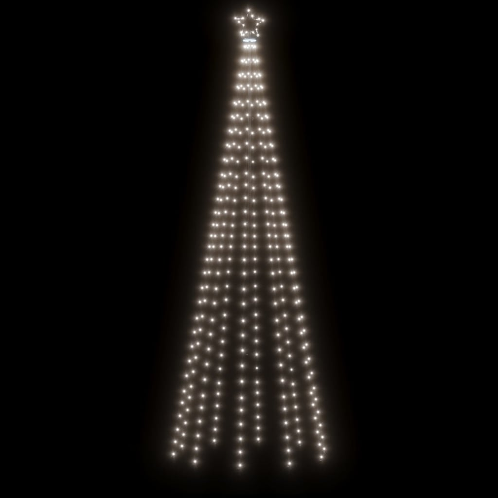 Christmas Tree with Spike Cold White 310 LEDs 10 ft