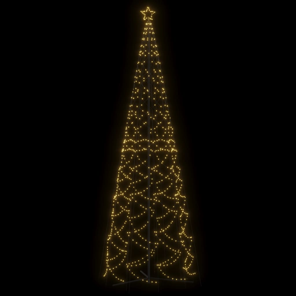 Christmas Cone Tree Warm White 1400 LEDs 5x16 ft