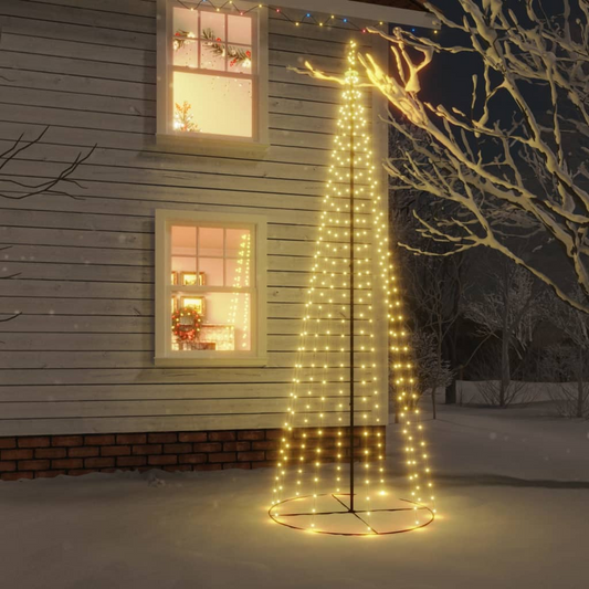 Christmas Cone Tree Warm White 310 LEDs 3x10 ft