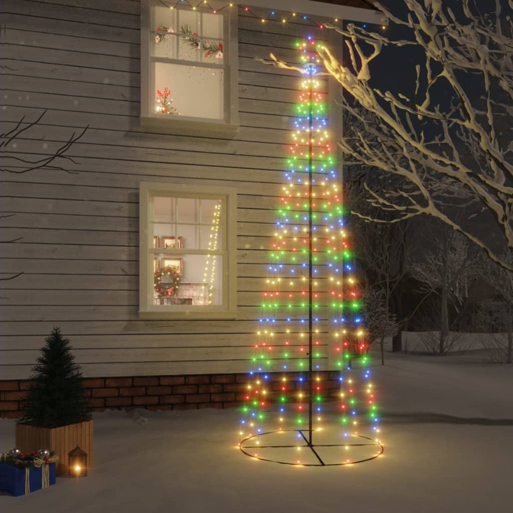 Christmas Cone Tree Colorful 310 LEDs 3x10 ft