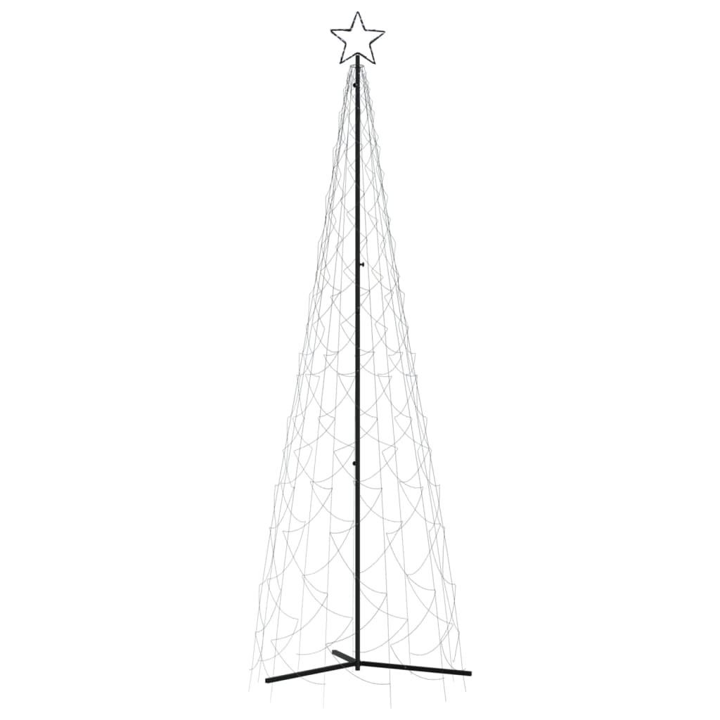 Christmas Cone Tree Cold White 500 LEDs 3x10 ft