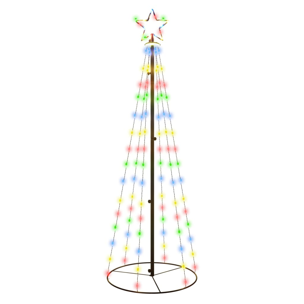 Christmas Cone Tree Colorful 108 LEDs 2x6 ft