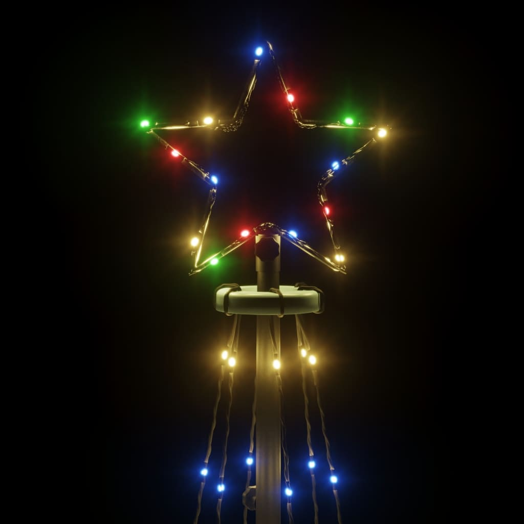 Christmas Cone Tree Colorful 108 LEDs 2x6 ft