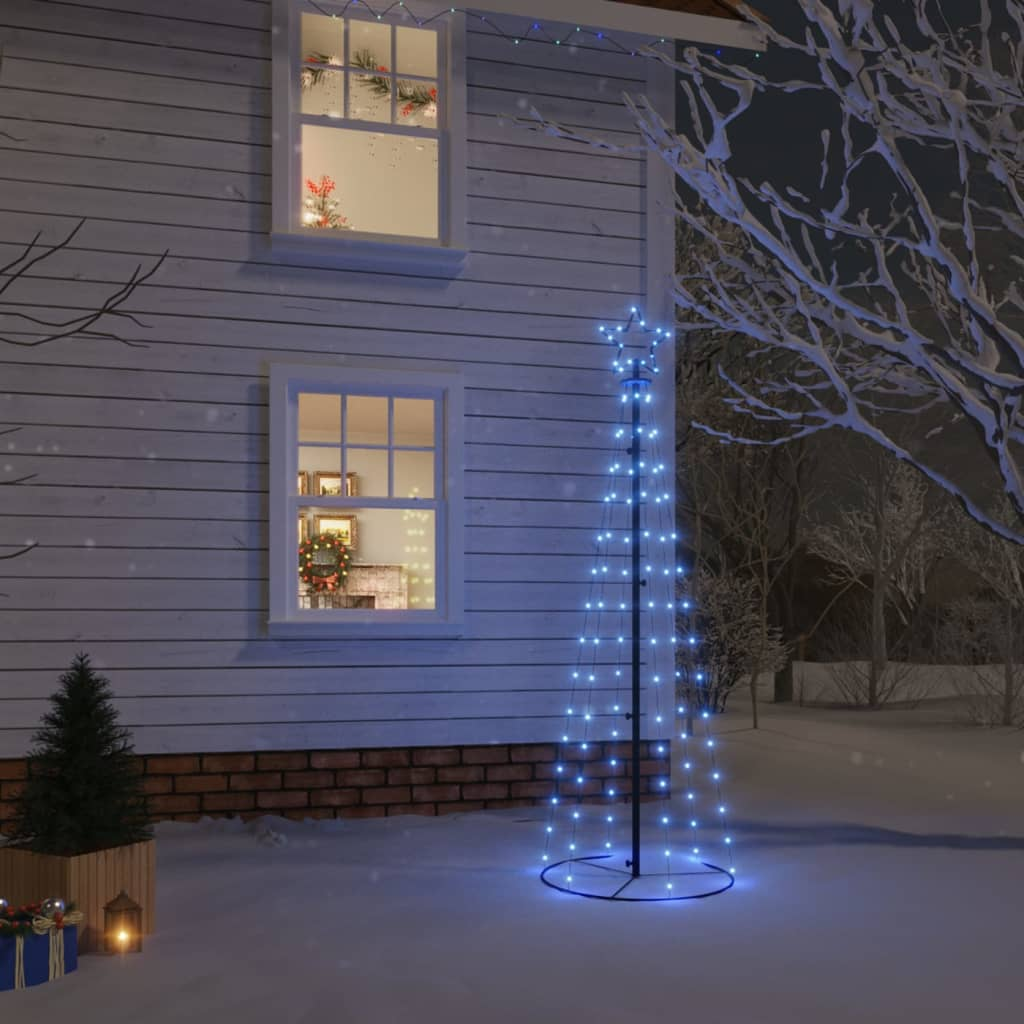 Christmas Cone Tree Blue 108 LEDs 2x6 ft