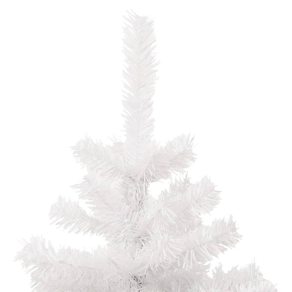 Swirl Pre-lit Christmas Tree with Stand White 5 ft PVC