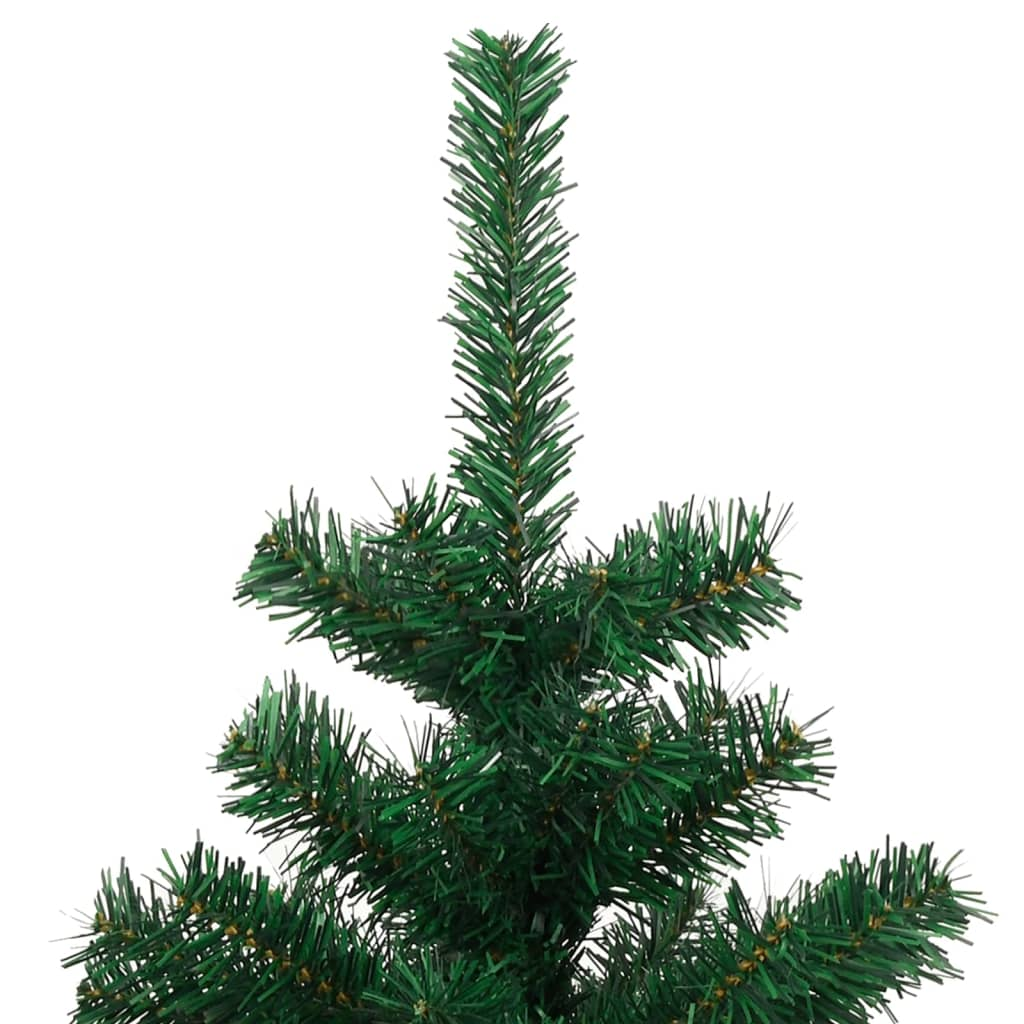 Swirl Pre-lit Christmas Tree with Stand Green 5 ft PVC