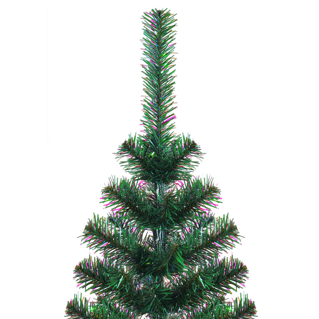 Artificial Christmas Tree with Iridescent Tips Green 6 ft PVC