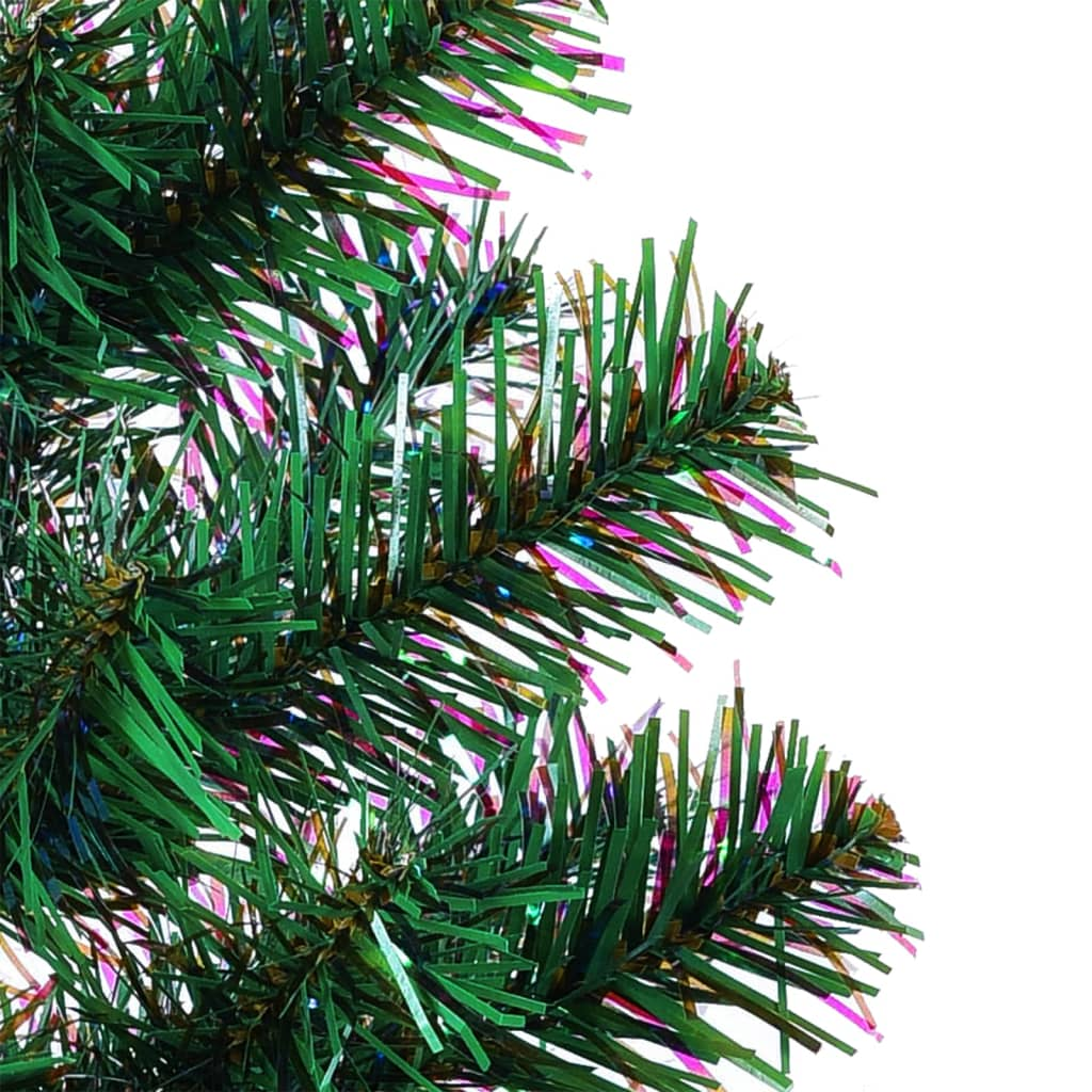 Artificial Christmas Tree with Iridescent Tips Green 6 ft PVC