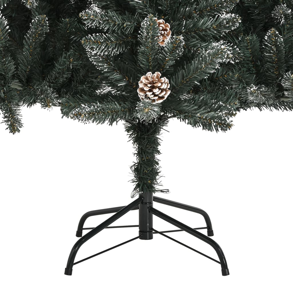 vidaXL Artificial Christmas Tree with Stand Green 82.7" PVC