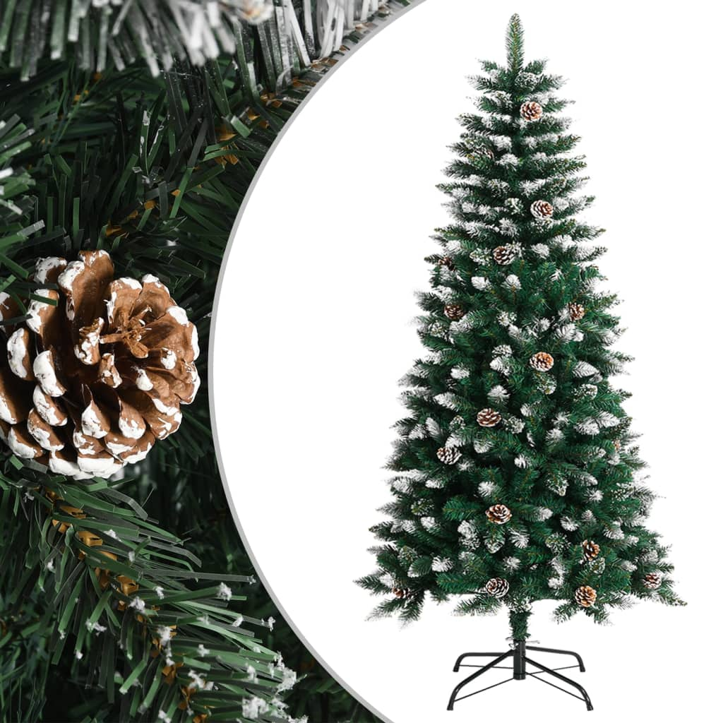 vidaXL Artificial Christmas Tree with Stand Green 47.2" PVC