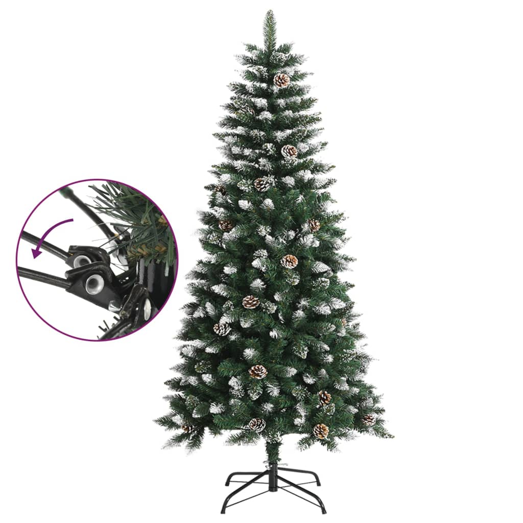 vidaXL Artificial Christmas Tree with Stand Green 47.2" PVC