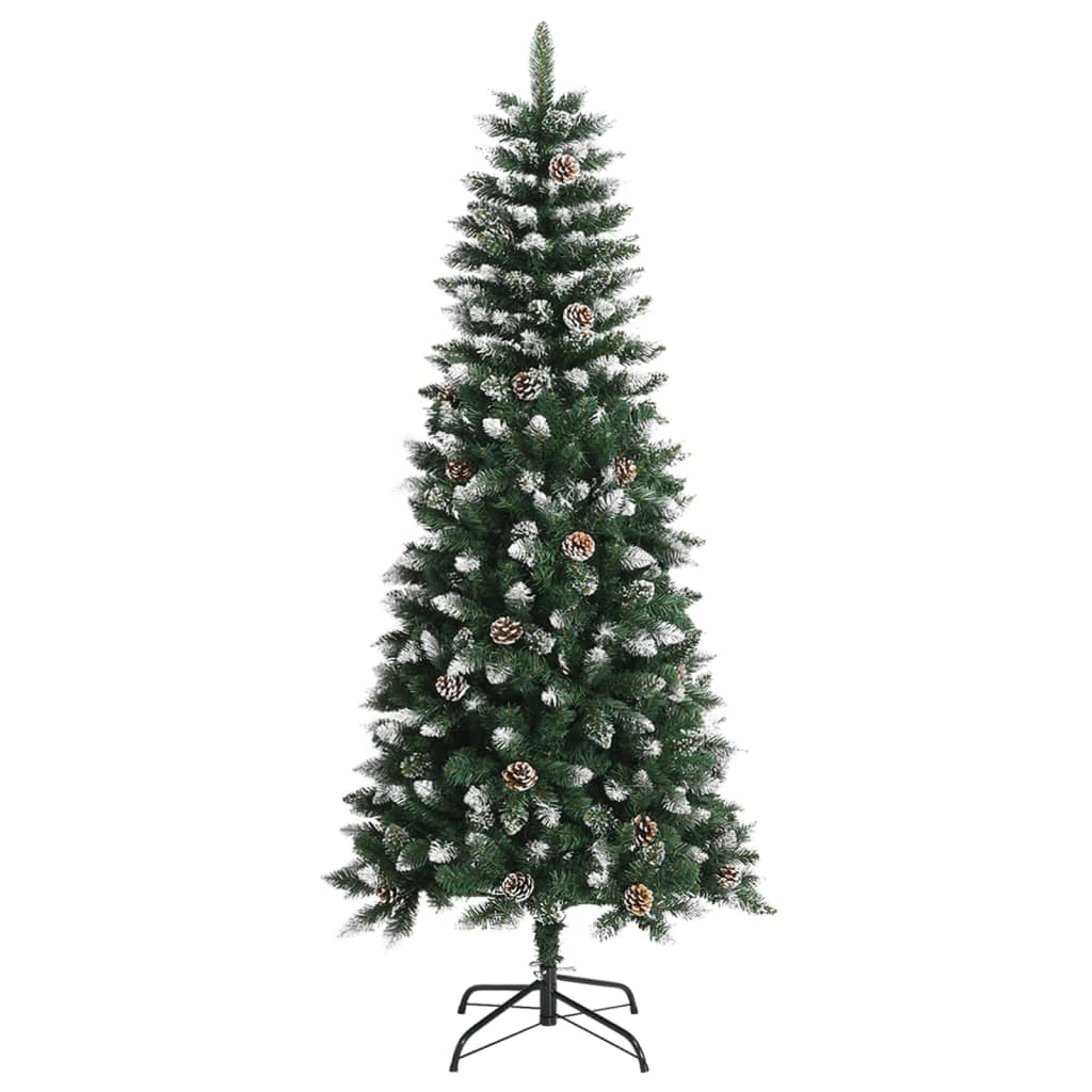 vidaXL Artificial Christmas Tree with Stand Green 59.1" PVC