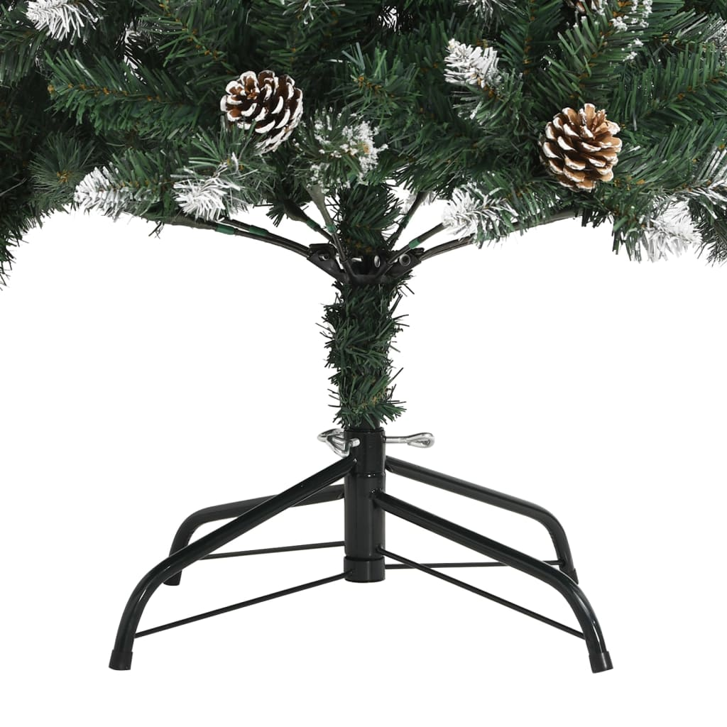 vidaXL Artificial Christmas Tree with Stand Green 59.1" PVC