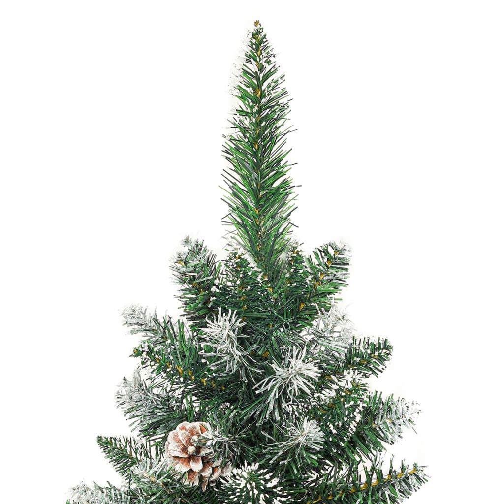 Artificial Slim Christmas Tree with Stand 7 ft PVC