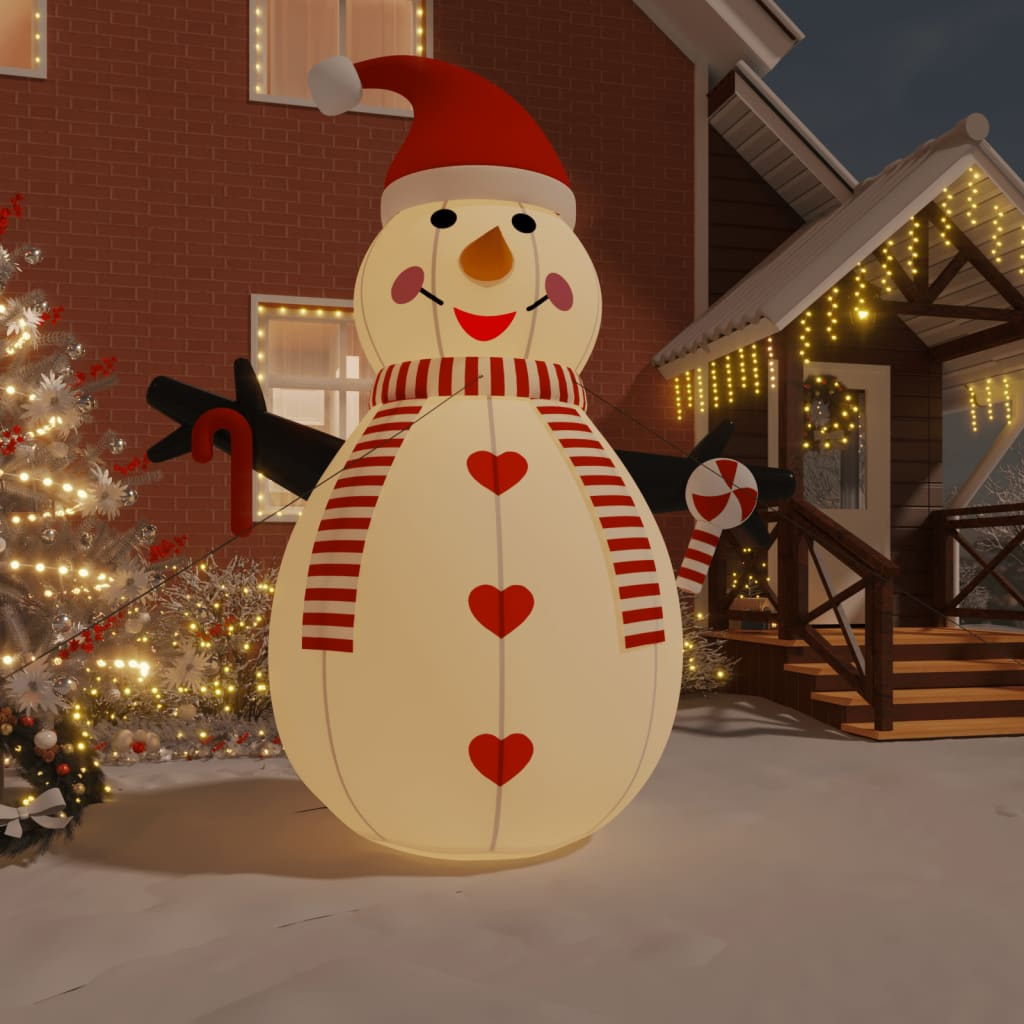 Inflatable Snowman with LEDs 15 ft