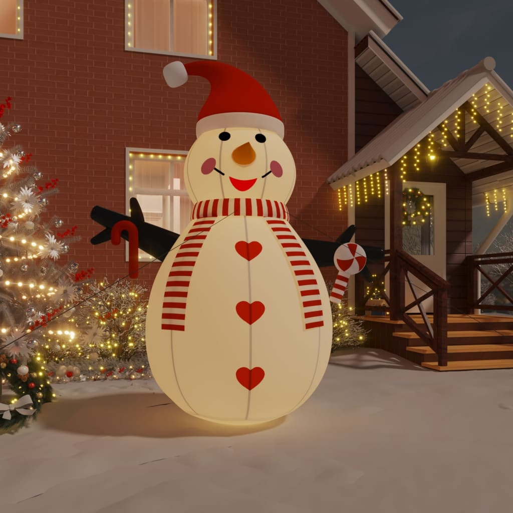 Inflatable Snowman with LEDs 12 ft