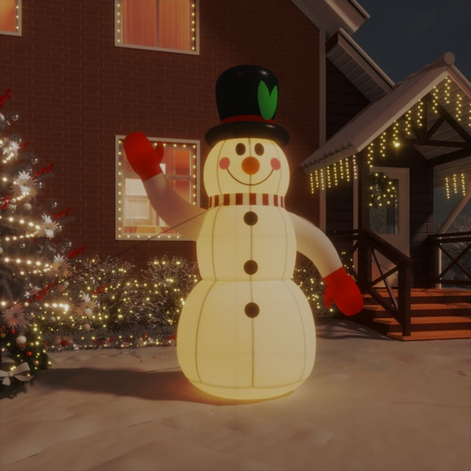 Inflatable Snowman with LEDs 8 ft