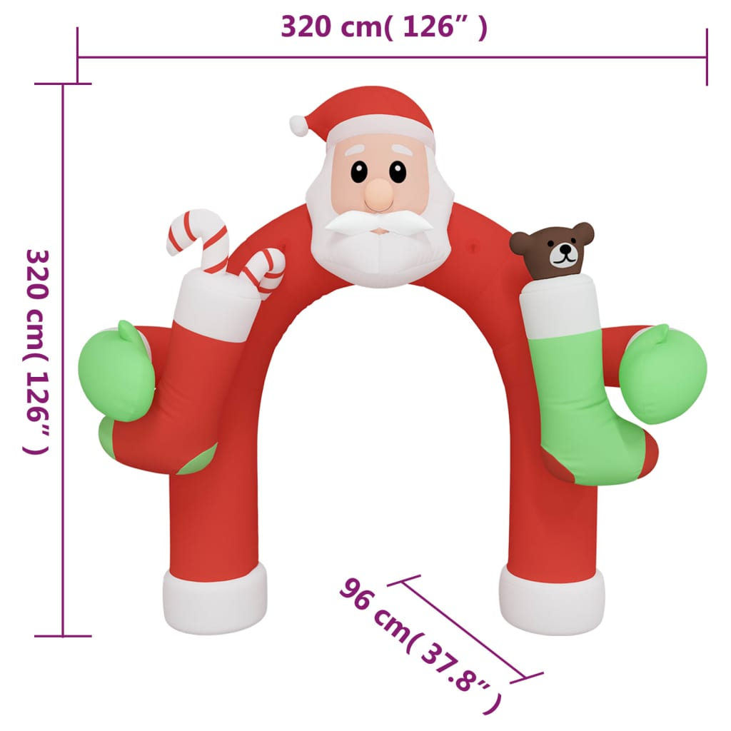 Christmas Inflatable Arch Gate LED 126"